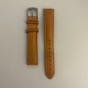 Michele leather 16mm watch band